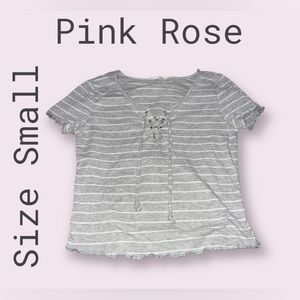 Pink rose top